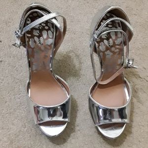 Silver heels